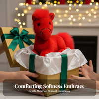 Equine Plush Stuffed Creature Giftable Horse Stuffed Toy Stuffed Horse Doll Soft Cute Design for Children, Presentation