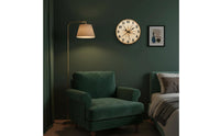 Silent Wall Clock Non-Ticking 30cm Wall Clock Retro Design for Bedroom, Office