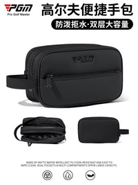 PGM高尔夫超轻手包双层大容量防泼拒水哑光球场随身收纳手拿包