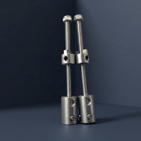 2 Pieces Stainless Steel Coupling Shaft Assembly High-Strength Rigid Shaft Coupler Long-Lasting Rigid Coupler Compact for Makers, Hobbyists