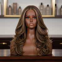 Black Female Mannequin Head Lightweight Female Bust Mannequin for Salon Owners