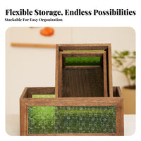 Patterned Glass Vanity Tray Vintage & Design Desktop Organizer accessibleTop Design Long-Lasting for Makeup Aficionados