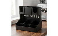 Coffee Station Organizer Vertical Cup Organizer with Compartments Long-Lasting