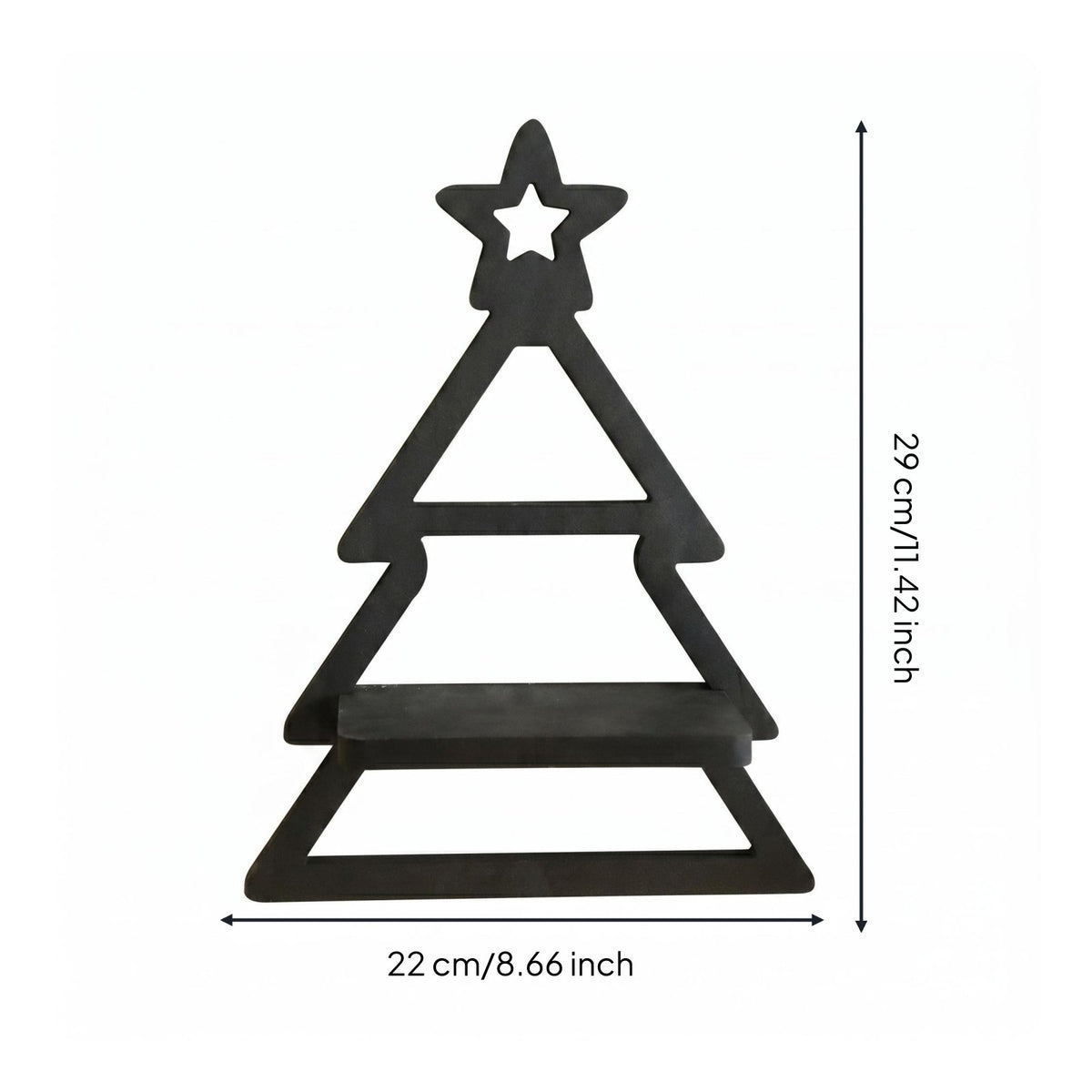 Wooden Christmas Shelf Decorative Home Decor Minimalist for Holiday Display