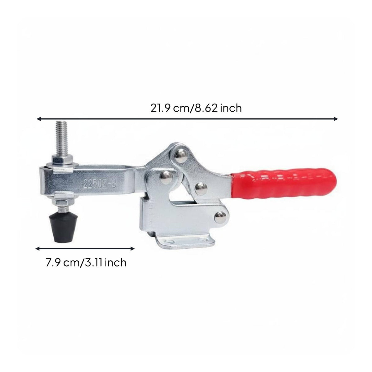 Sturdy Construction Quick Release Toggle Clamp Non-Slip Grip Quick Release Jig Clamp Rust Resistant Workshop Tool for Woodworkers, Machinists, Welders, Jigs and Fixtures, Metalworking, Assembly Lines