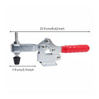 Sturdy Construction Quick Release Toggle Clamp Non-Slip Grip Quick Release Jig Clamp Rust Resistant Workshop Tool for Woodworkers, Machinists, Welders, Jigs and Fixtures, Metalworking, Assembly Lines