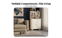 Coffee Bar Cabinet Multi-Functional Storage Kitchen Coffee Bar Cabinet Sturdy Construction Dining Room Console for Homeowners, Families, Hallway
