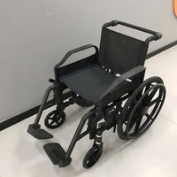 折叠无磁轮椅核磁共振检查转运安检体检急救救援担架黑色轮椅MRI