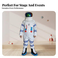 Astronaut Jumpsuit with Helmet Reflective Visor Astronaut Jumpsuit Set for Boys