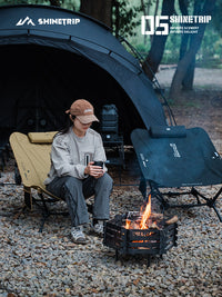 ShineTrip Outdoor Reclining Camping Folding Chair, Lightweight and Portable