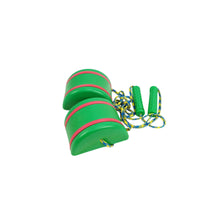 2 Pieces Stepping Stones with Rope Handles Textured Sensory Stepping Stones Balance Training Kit Molded Play Equipment Portable