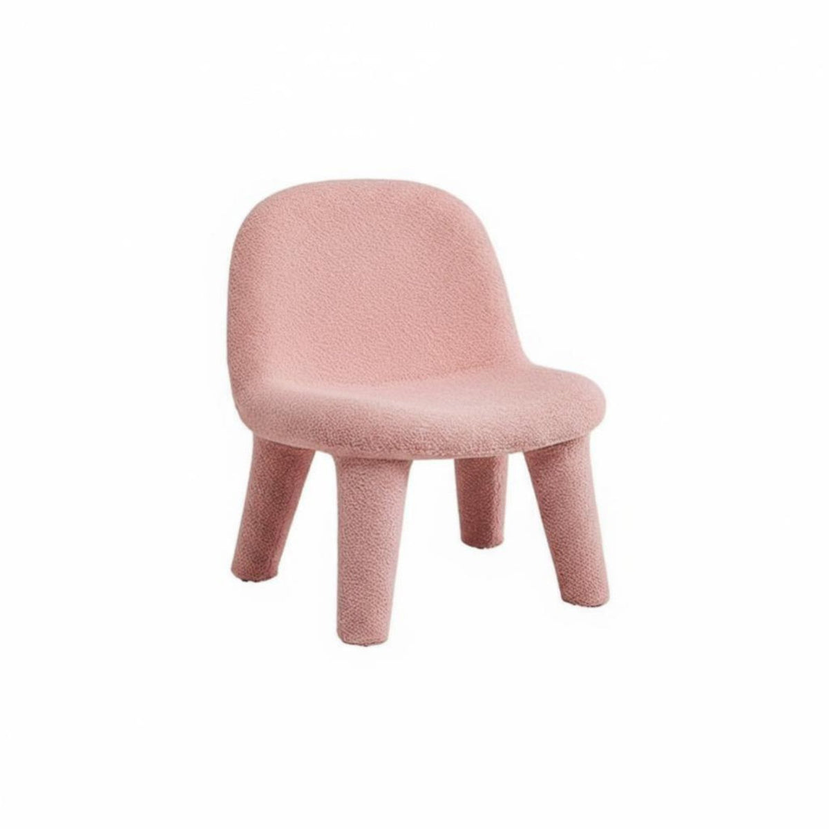 Padded Armless Side Chair Nordic Design Upholstered Shell Chair Curved backrestrest Floor Protection Pads for Office Managers