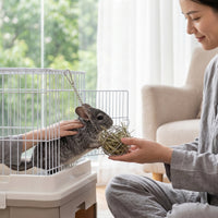 Hay Ball Feeder Easy to Install Wire Hay Ball Long-Lasting for Cages
