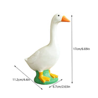 Goose Statue Textured Resin Goose Weather-Resistant for Garden, Yard, Homeowners