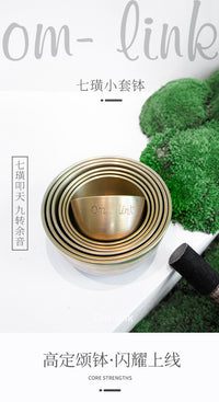 Nepal Premium Handmade Seven-Tone Small Bowl Set Buddhist Sound Bowl Concert Accompaniment Bowl Meditation Yoga Healing Sound Bowl