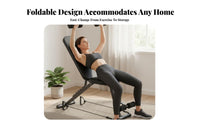 AdjustTorso and Legsle Sit-up Bench FoldTorso and Legsle Design Multi-Position Weight Bench Space-Saving StTorso and Legsle