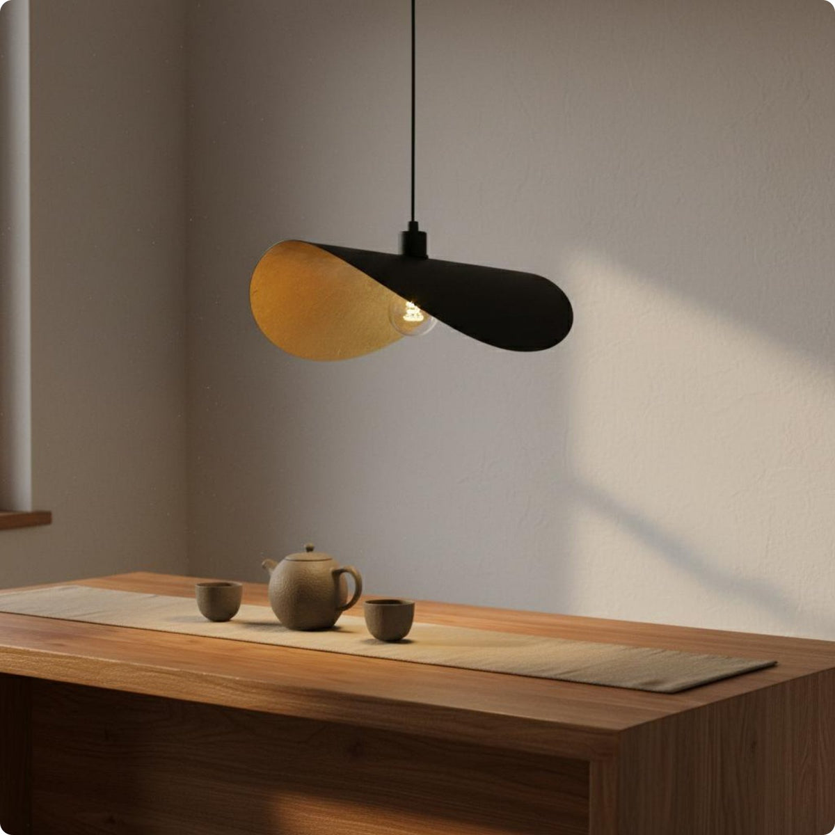 Japanese Aesthetic Pendant Light Minimalist Hat Overhead Lamp versatileUse Home Decor for Restaurant, Bedroom
