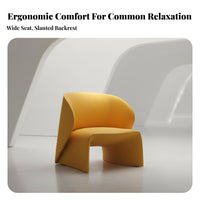 Italian design Curved spine Armchair Minimalist Design Lounge Chair Designer Piece Household Furniture Upholstered for Interior Designers, Business Owners, Living Room, Hotel Lobby, Reception Area, Home Office