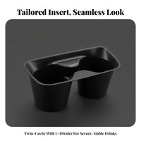 Two-Cup Car Cup Holder Insert
