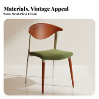 Woven Seat Armchair mid-centuryera Modern aesthetic Dining Chair Minimalist Design Sturdy Frame for Adults