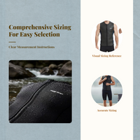Men's Neoprene Wetsuit Vest 3mm Waterproof Fishing