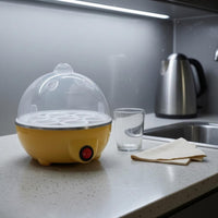 Compact Design Single-Layer Egg Cooker Transparent Lid Electric Egg Cooker One-Button