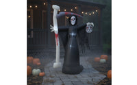 Realistic Inflatable Grim Reaper with Blade Eye-Catching Inflatable Grim Reaper Tall Giant for Yard, Garden, Porch