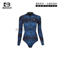 BestDive潜好 2mm星辰系列超弹比基尼自由潜水湿衣保暖连体潜水服