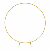 Circular Metal Hoop Hollow Floral Backdrop Frame Easy to Assemble for Events