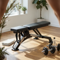 Adjustable Weight Bench Stable Base Fitness Equipment Comfortable Padding