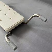 Non-Slip Stainless Steel Bathtub Stool with Backrest and Armrests