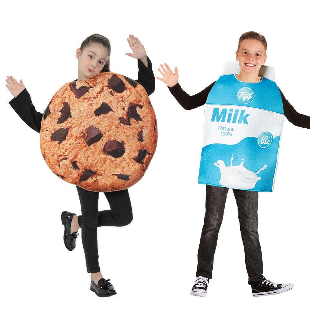 Halloween Kids Costume Milk Cookie Set