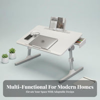 Adjustable Folding Laptop Table Non-Slip Legs Foldable Laptop Table beverage holder Holder