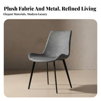 Armless Molded Shell Chair Modern Design Indoor Seating Multi-Purpose Sturdy Construction for Office Workers, Homeowners, Adults, Conference Room, Study, Cafe, Bedroom
