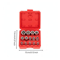 14 Pieces E Pattern Socket Set Drop Molded External Drive Tool Bit Wide Size Range Auto Tool for Garage