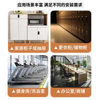 健身房小型密码锁抽屉柜子衣柜鞋柜锁迷你储物柜存包电子防盗锁
