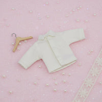 Solid Color OB11 Doll Shirt Casual Design Mini Doll Shirt Button Front Miniature Apparel Short Sleeve for Children, Pretend Play