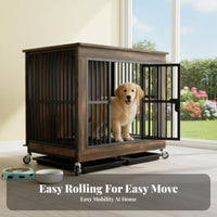 Furnitureand Design Dog Kennel Sturdy Construction Dog Kennel End Table Sturdy Duty Safe Door Secure Fastener for Indoors