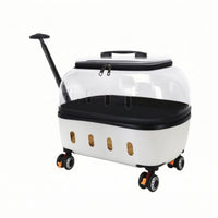 Wheeled Pet Carrier Breathable Pet Carrier with Wheels Comfortable for Passengers