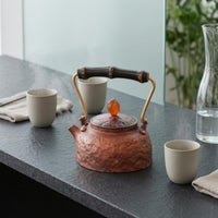 Handmade Teapot Hammered Japanese Tea Pot Domed Lid