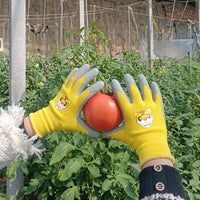 Kids Gardening Gloves with Wildlife Patterns, Rubber Coated Young Child Gardening Gloves, Children's Gardening Gloves For Kids Household Chores