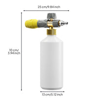1000 Ml Pressure Washer Foam Dispenser Easy to Use Car Wash Foam Dispenser Quick Connector for Vehicle Cleaning