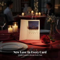 Recording Pop-Up Greeting Card, 3D Design, Couple Confession, Holiday Gift