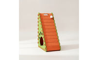 Triangular Cat Scratcher House Felt Cat Condo with Scratching Board 2-in-1 Pet Supply Long-Lasting for Kittens