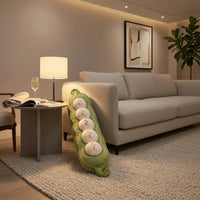 Pea Pod Body Pillow Filling Accents Pea Pillow Ergonomic Design Sleep Accessory for Bed