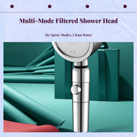 8-mode high-pressure handheld shower
