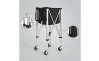 Ball Cart Portable Ball Cart with Wheels Rolling for Teachers, Gym, Tennis Court