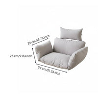 Hanging Chair Cushion Washable Oval Chair Cushion Solid Color for Patio, Indoor