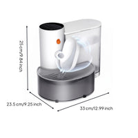Stainless Steel Feline Fountain Quiet Automatic Pet Water Fountain Rechargeable