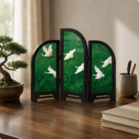 Acrylic Folding Screen Oriental Design Mini Folding Screen Eco-Friendly Material